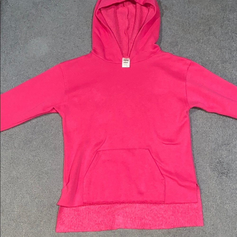 Girls pink sweatshirt / hoodie